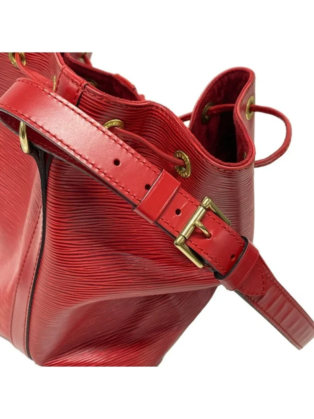 Louis Vuitton Shoulder Bag Epi Petite Noe Castilian Red Leather